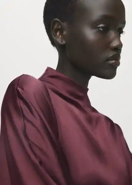 Vestido Susi2 Granate Talla S Mujer Mango