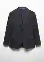 Blazer Americana Breda Gris Talla 46 Hombre Mango