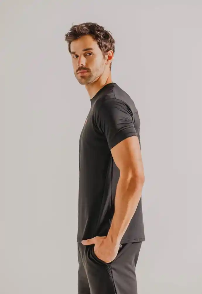 Camiseta M/c Para Hombre S-negro