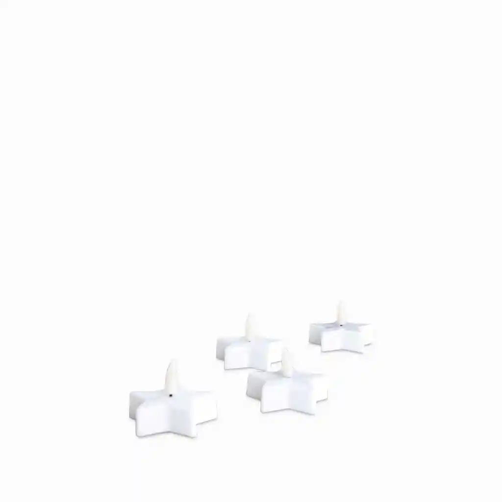 Set Velas Mini Estrella Led Ambiente Gourmet
