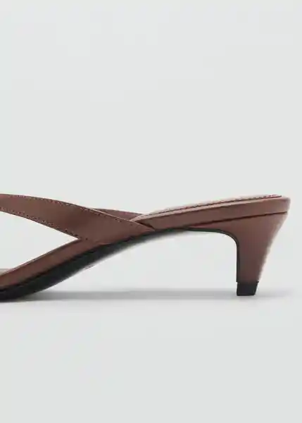 Sandalias Siena Chocolate Talla 36 Mujer Mango