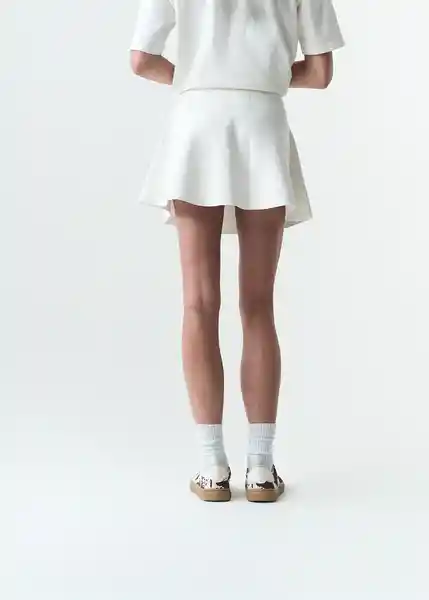 Falda Mujer Crudo Puro Claro Talla M 443G035 Naf Naf