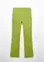 Pantalón Santori Verde Talla 40 Mujer Mango