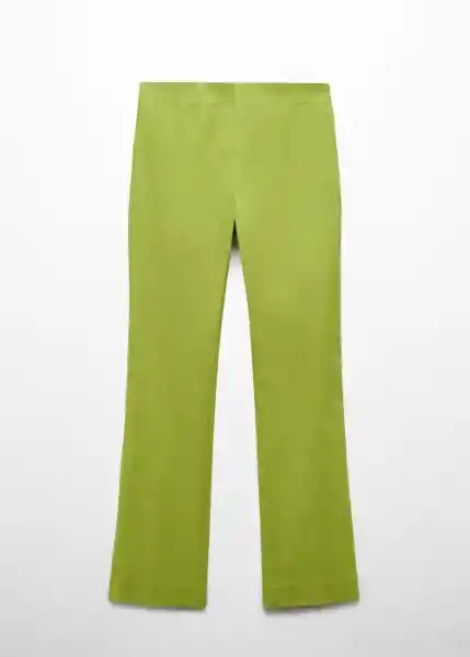 Pantalón Santori Verde Talla 40 Mujer Mango