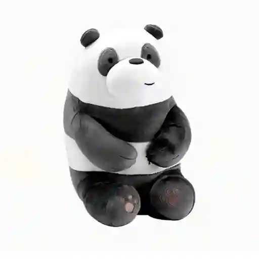 Peluche Panda Sentado Osos Escandaloso Mediano Blanco Miniso