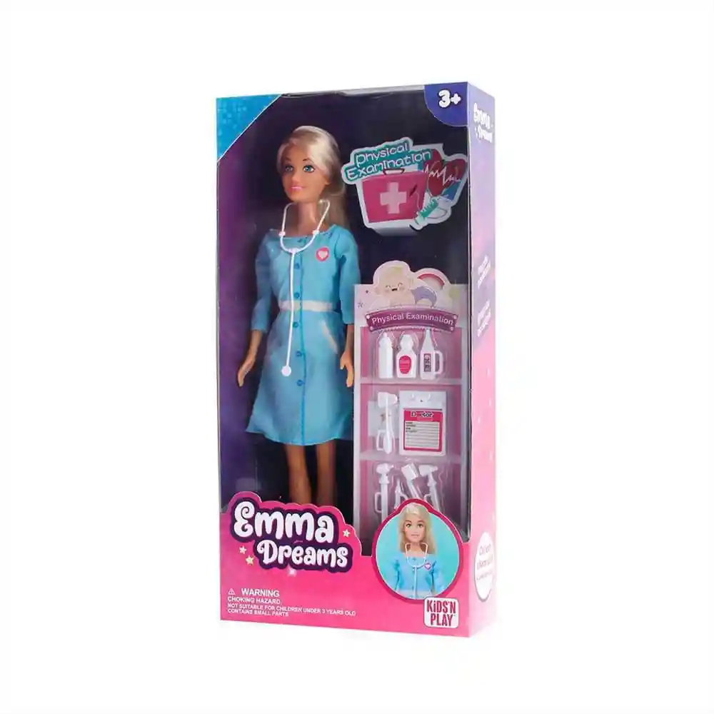 Muñeca Doctora Con Accesorios Emma Dreams