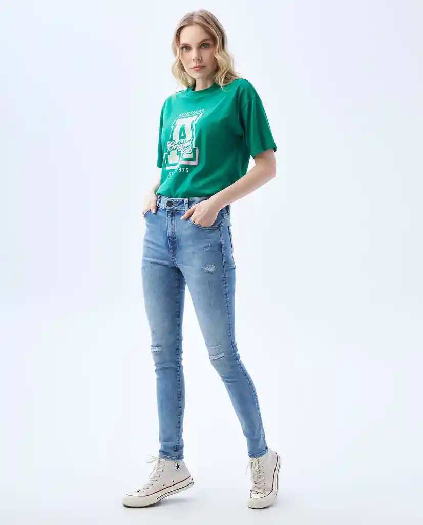 Jean Mujer Azul Talla 4 332f605 Americanino