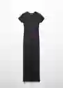 Vestido Victoria Negro Talla M Mujer Mango