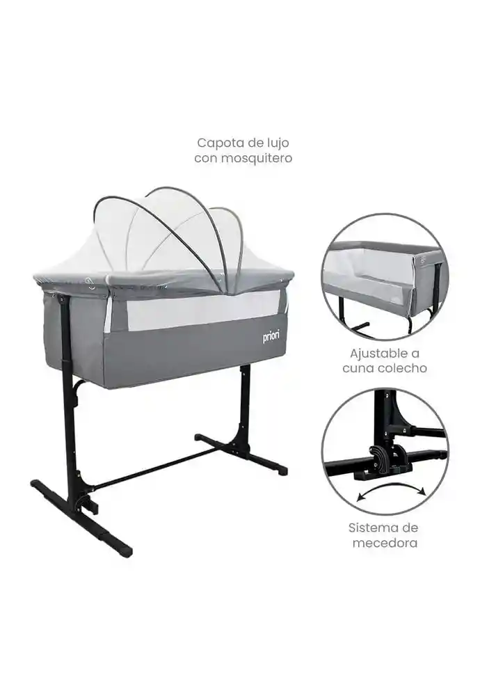 Cuna Colecho Bebé Posiciones Golf Gris Priori Priori Golf Gris