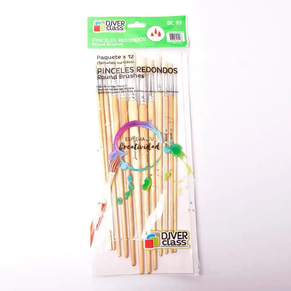 Pincel Estuche 12 Redon Suretractil 40 Diverclass