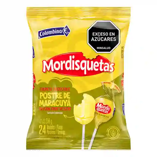 Mordisquetas Chupeta Masticable Sabor Postre de Maracuyá