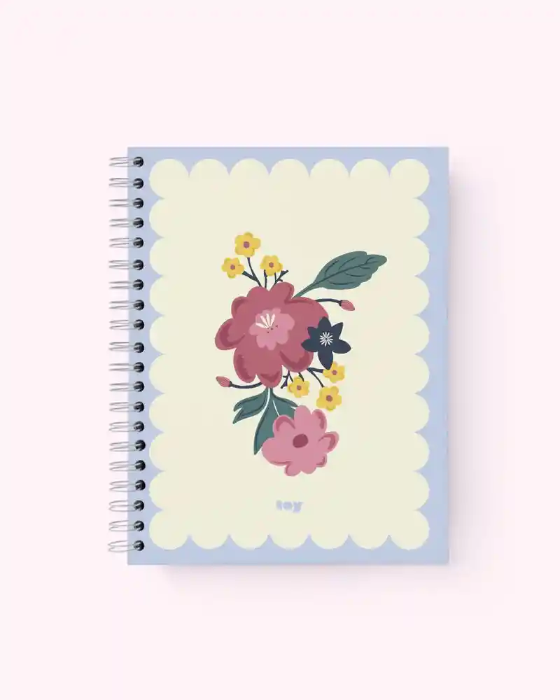 Cuaderno Cuadriculado 80 Hojas Argollado Tapa Dura Toy