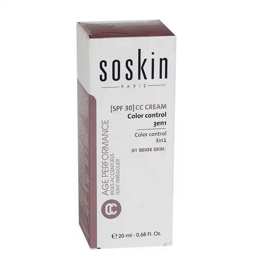 Soskin Cc Cream Color Control 3 en 1 SPF 30