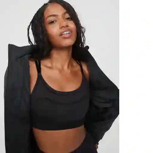 Top Aerie Negro Talla: LARGE American Eagle