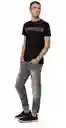 Replay Camiseta Piece Dyed Compact Jersey Negro Talla S