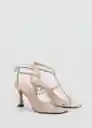 Sandalias Tea Nude Talla 40 Mujer Mango