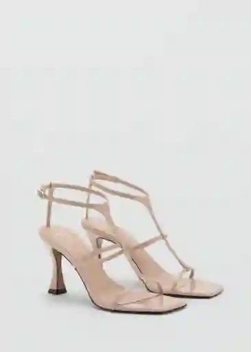 Sandalias Tea Nude Talla 40 Mujer Mango
