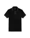 Camiseta Details Contrats Polo Negro Noche T L Chevignon