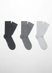Pack Calcetines Trigris Gris Talla 42 Hombre Mango