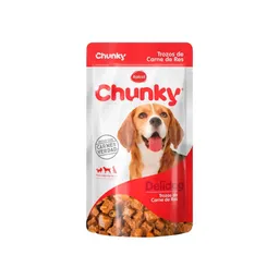 Chunky Alimento Húmedo para Perros Delidog con Carne de Res