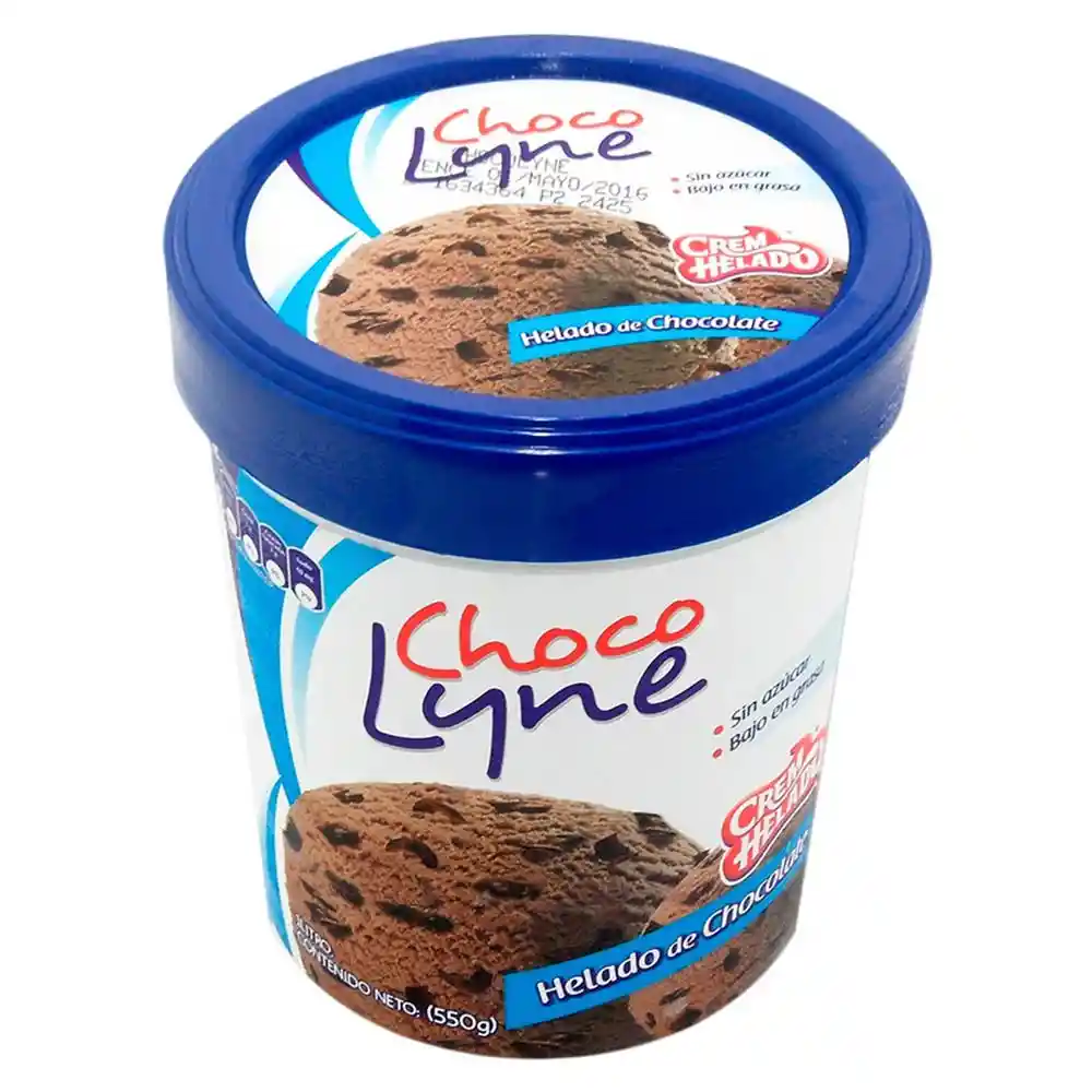 Choco Lyne Helado de Chocolate sin Azúcar Bajo en Grasa