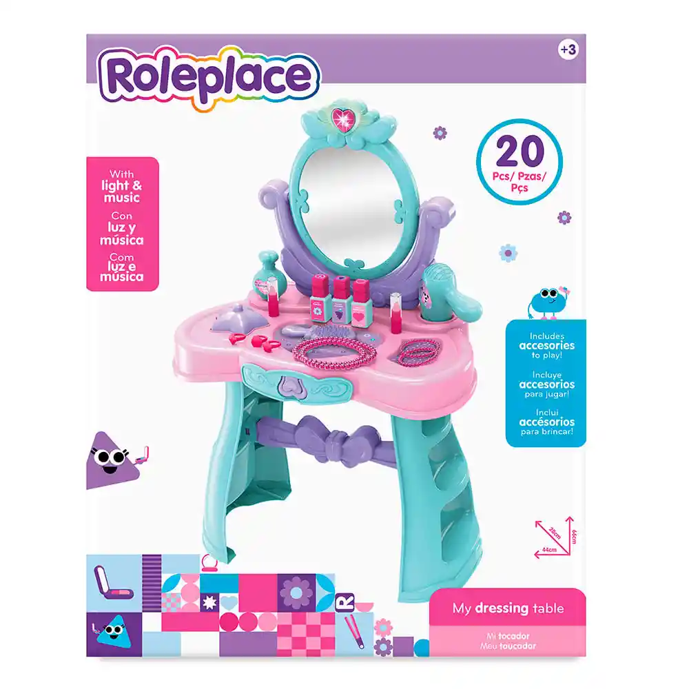 Roleplace Mesa de Belleza C/luz y Sonido