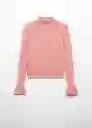 Saco Jersey Pepa Rosa Talla 24 Mujer Mango