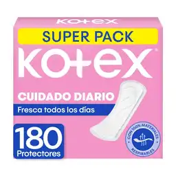 Protectores Kotex Cuidado Diario Super Pack 180 Und