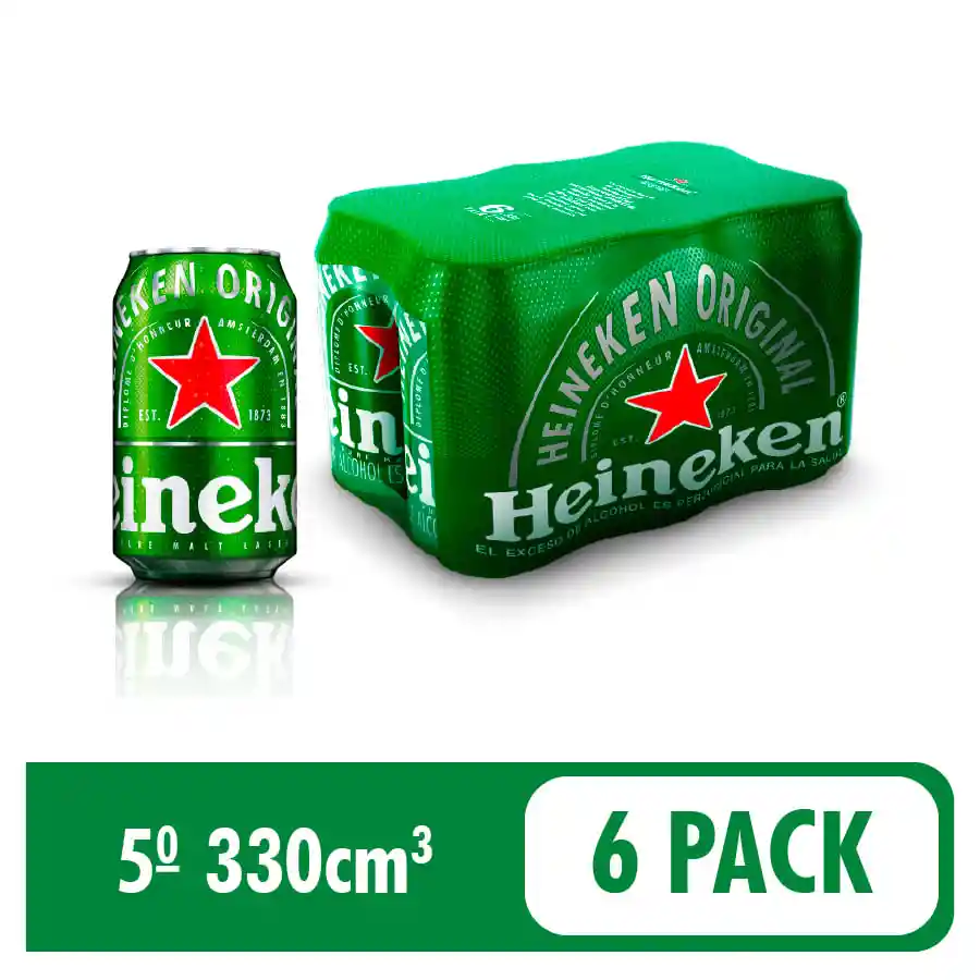 Heineken Cerveza Pack en Lata