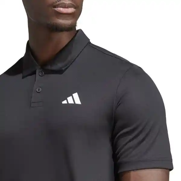 Adidas Camiseta Club 3str Polo Para Hombre Negro Talla M