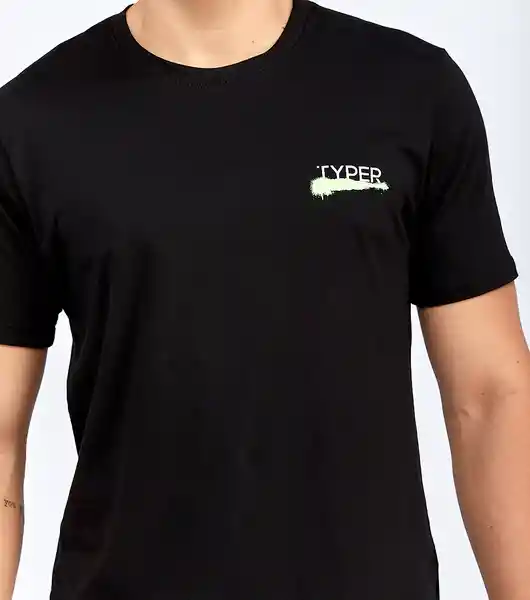 Typer Camiseta Negro Talla XL 823913