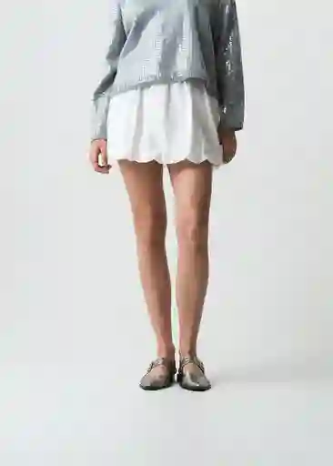 Falda Crudo Puro Claro Talla L Mujer 443G301 Naf Naf