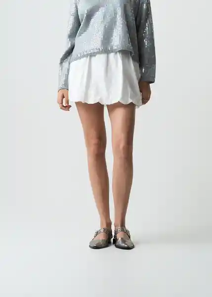 Falda Crudo Puro Claro Talla L Mujer 443G301 Naf Naf