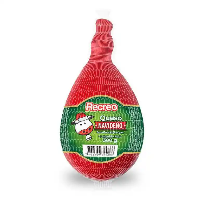Queso Pera Navideño Parafinado Recreo