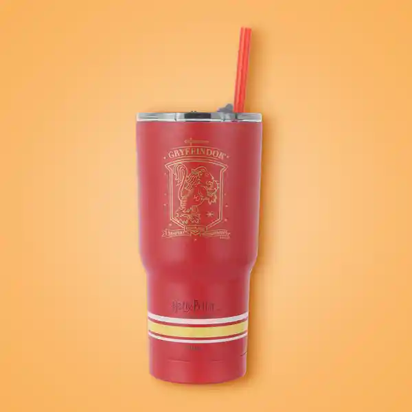 Vaso de Con Dije y Pitillo Serie Harry Potter Rojo 580 mL Miniso