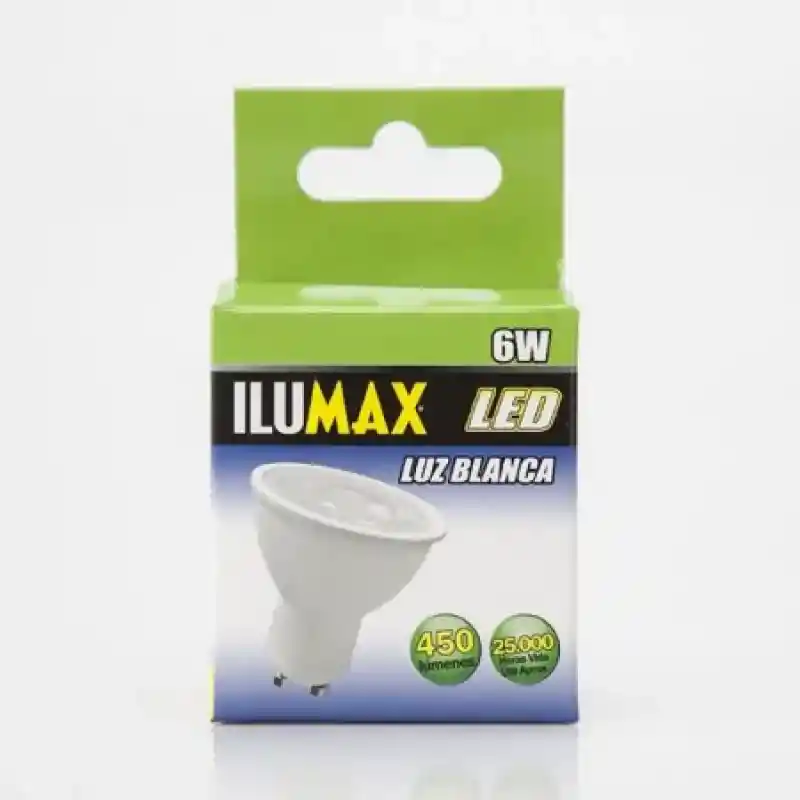 Ilumax Bombillo Led Gu10 6W Luz Blanca 25000H 253