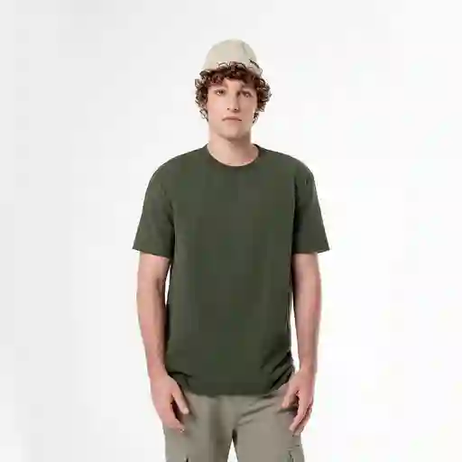 Camiseta Manga Corta en Jersey Algodón Masculino Aplo Gef Talla Xl