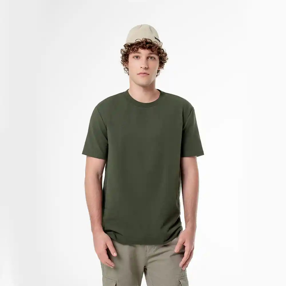 Camiseta Manga Corta en Jersey Algodón Masculino Aplo Gef Talla Xl