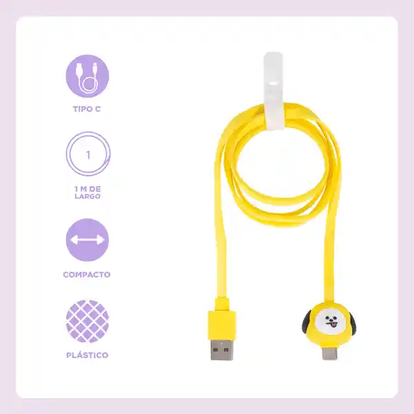 Cable de Carga Tipo C Serie Bt21 Chimmy Miniso