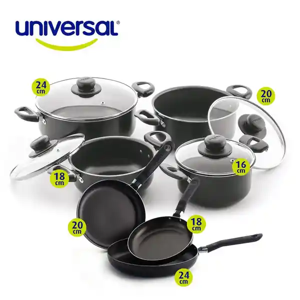 Universal Set Batería Cocina + Sartén