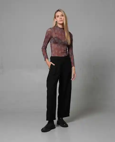 Camiseta Mujer Café Talla S 202G004 Rifle
