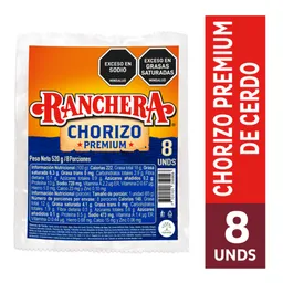 Ranchera Chorizo Premium de Cerdo