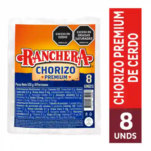 Ranchera Chorizo Premium de Cerdo