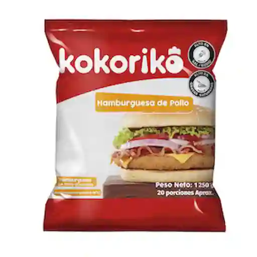 Kokoriko Carne de Hamburguesa de Pollo Apanada