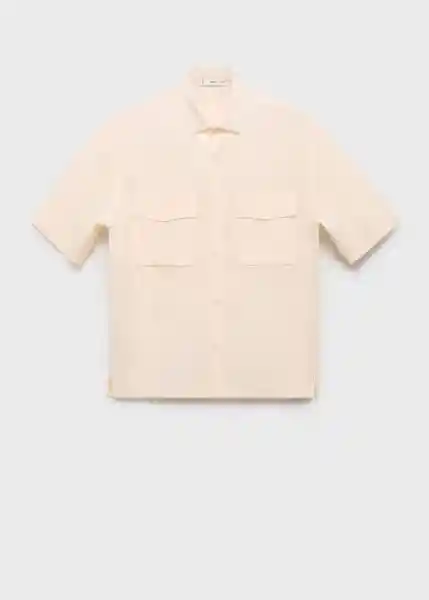 Camisa Giulios Crudo Talla M Hombre Mango