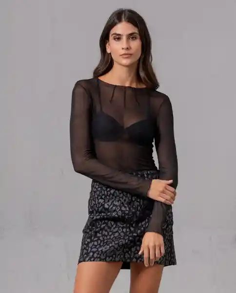 Camiseta Mujer Negro Noche Ultraoscuro Talla M 64084 Rifle