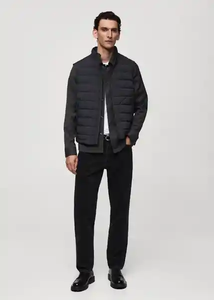 Chaleco Mirlost Antracita Talla S Hombre Mango