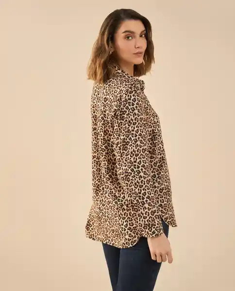 Camisa Machiatto Café Claro Talla XL 612G012 Esprit