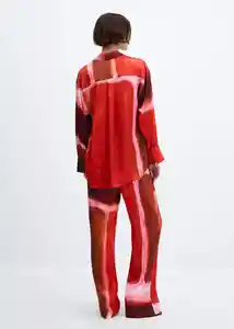 Pantalón Rothko-w Rojo Talla XS Mujer Mango