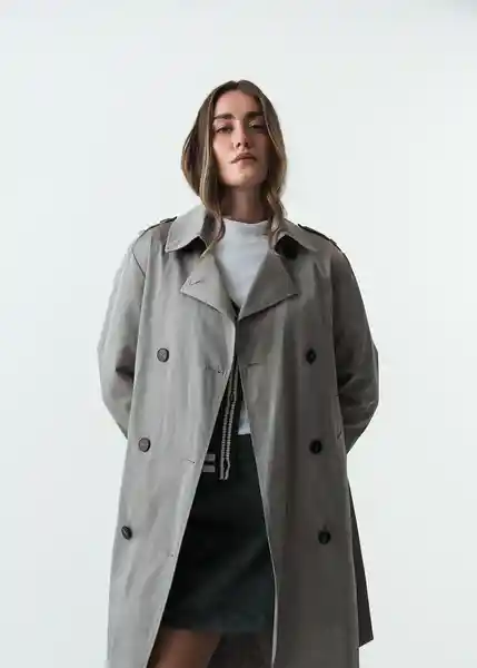 Chaqueta Mujer Gris Elefante Medio Talla L 523G036 Naf Naf